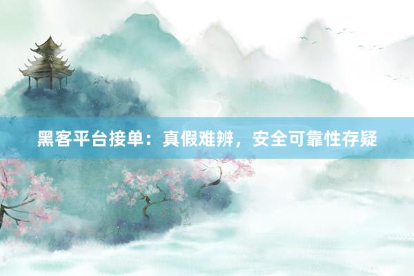 黑客平台接单：真假难辨，安全可靠性存疑